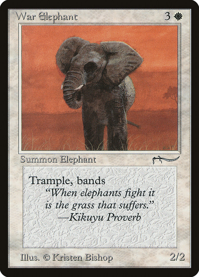 War Elephant (Light Mana Cost) [Arabian Nights] | Card Citadel