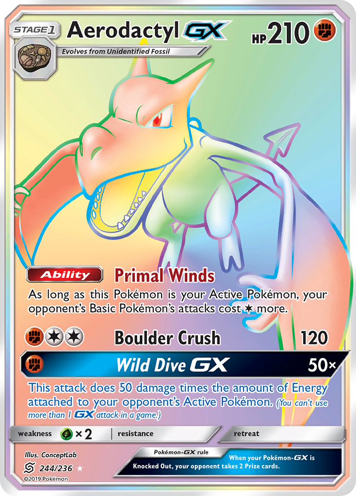 Aerodactyl GX (244/236) [Sun & Moon: Unified Minds] | Card Citadel