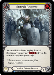 Staunch Response (Yellow) [U-WTR052] (Welcome to Rathe Unlimited)  Unlimited Rainbow Foil | Card Citadel