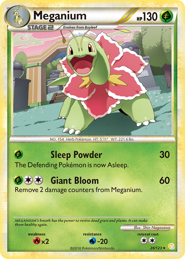 Meganium (26/123) [HeartGold & SoulSilver: Base Set] | Card Citadel