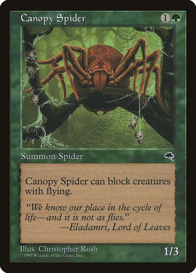 Canopy Spider [Tempest] | Card Citadel