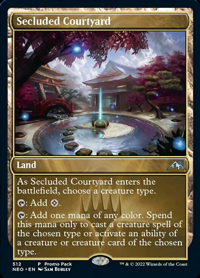 Secluded Courtyard (Promo Pack) [Kamigawa: Neon Dynasty Promos] | Card Citadel