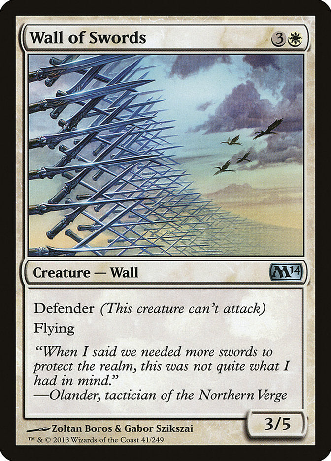 Wall of Swords [Magic 2014] | Card Citadel