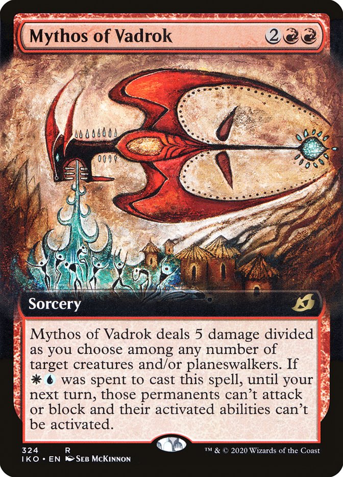 Mythos of Vadrok (Extended Art) [Ikoria: Lair of Behemoths] | Card Citadel