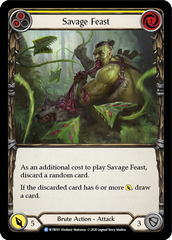 Savage Feast (Yellow) [U-WTR015] (Welcome to Rathe Unlimited)  Unlimited Rainbow Foil | Card Citadel