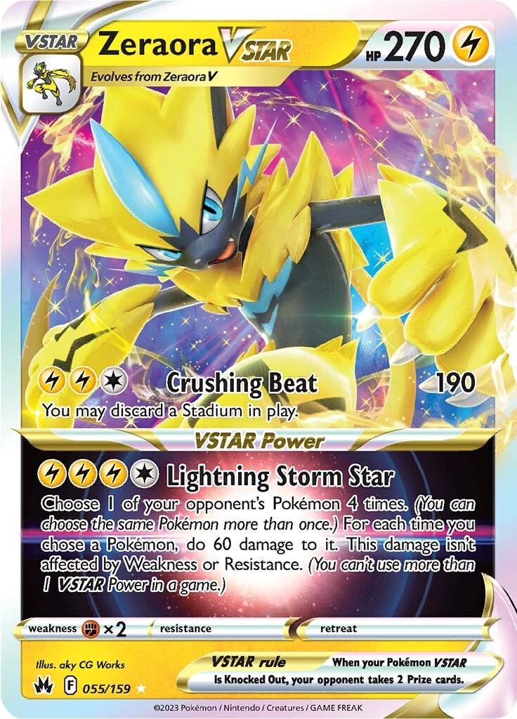 Zeraora VSTAR (055/159) [Sword & Shield: Crown Zenith] | Card Citadel