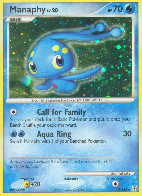 Manaphy (9/130) [Diamond & Pearl: Base Set] | Card Citadel