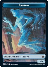 Illusion // Pegasus Double-sided Token (Challenger 2021) [Unique and Miscellaneous Promos] | Card Citadel