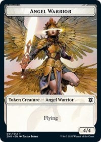 Angel Warrior // Shark Double-sided Token (Challenger 2021) [Unique and Miscellaneous Promos] | Card Citadel