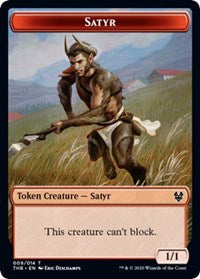 Satyr // Goblin Construct Double-sided Token (Challenger 2021) [Unique and Miscellaneous Promos] | Card Citadel