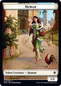 Human // Beast Double-sided Token (Challenger 2021) [Unique and Miscellaneous Promos] | Card Citadel