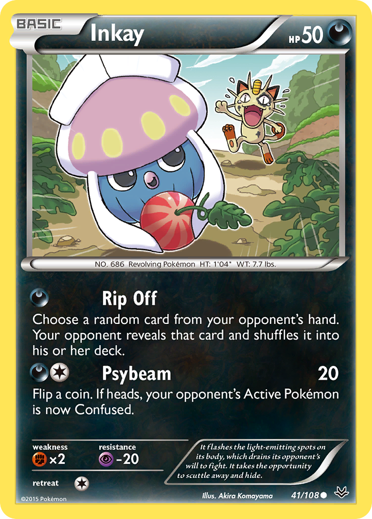 Inkay (41/108) [XY: Roaring Skies] | Card Citadel