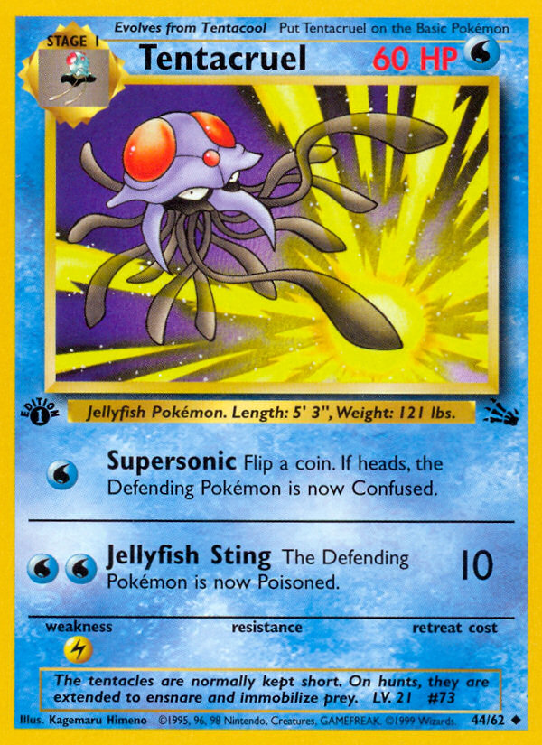 Tentacruel (44/62) [Fossil 1st Edition] | Card Citadel