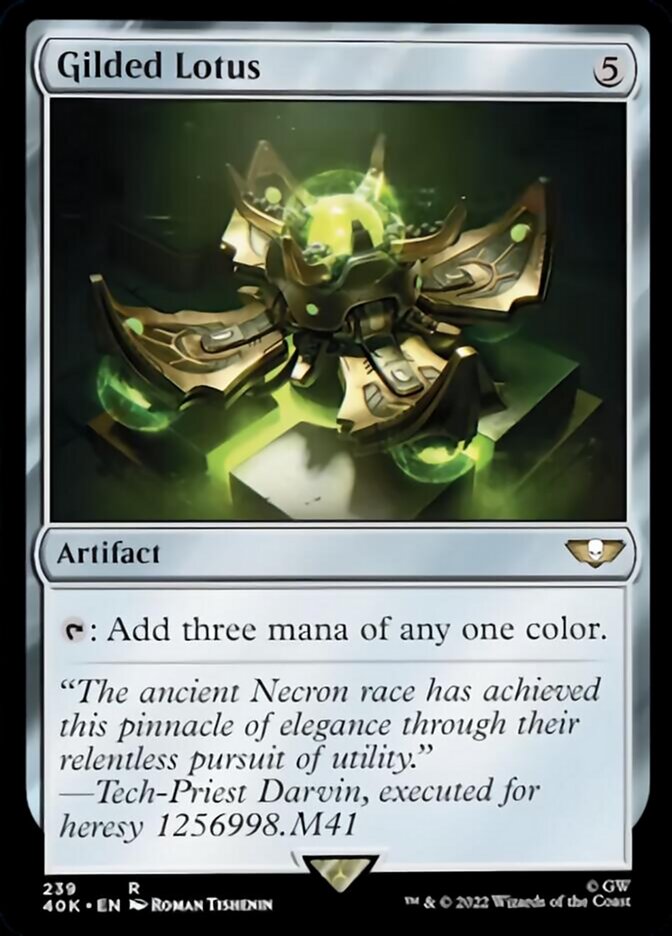 Gilded Lotus (Surge Foil) [Universes Beyond: Warhammer 40,000] | Card Citadel