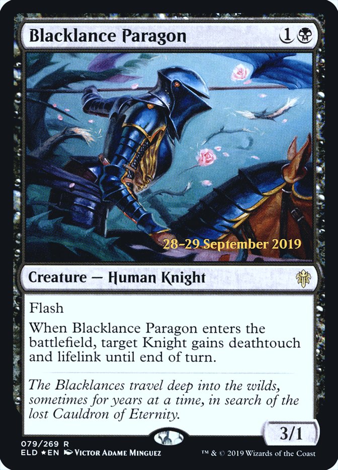 Blacklance Paragon  [Throne of Eldraine Prerelease Promos] | Card Citadel