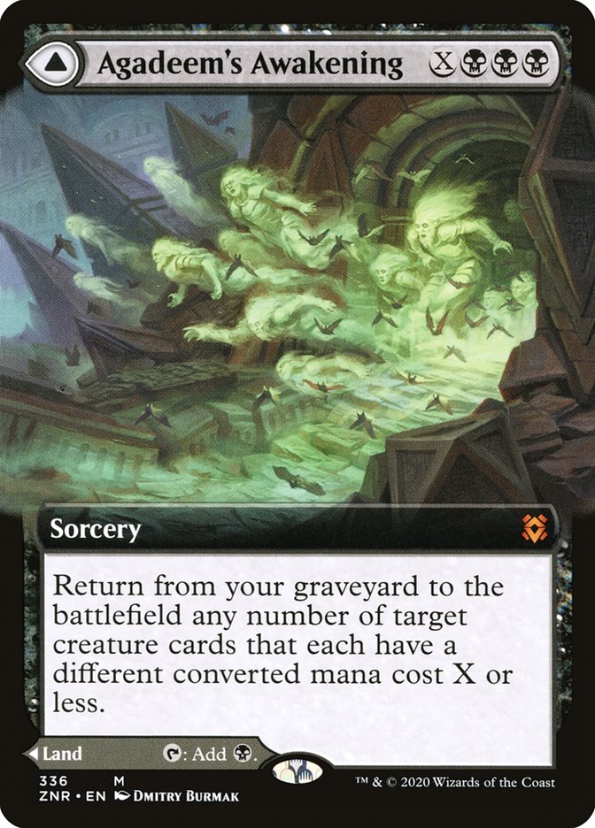 Agadeem's Awakening // Agadeem, the Undercrypt (Extended Art) [Zendikar Rising] | Card Citadel