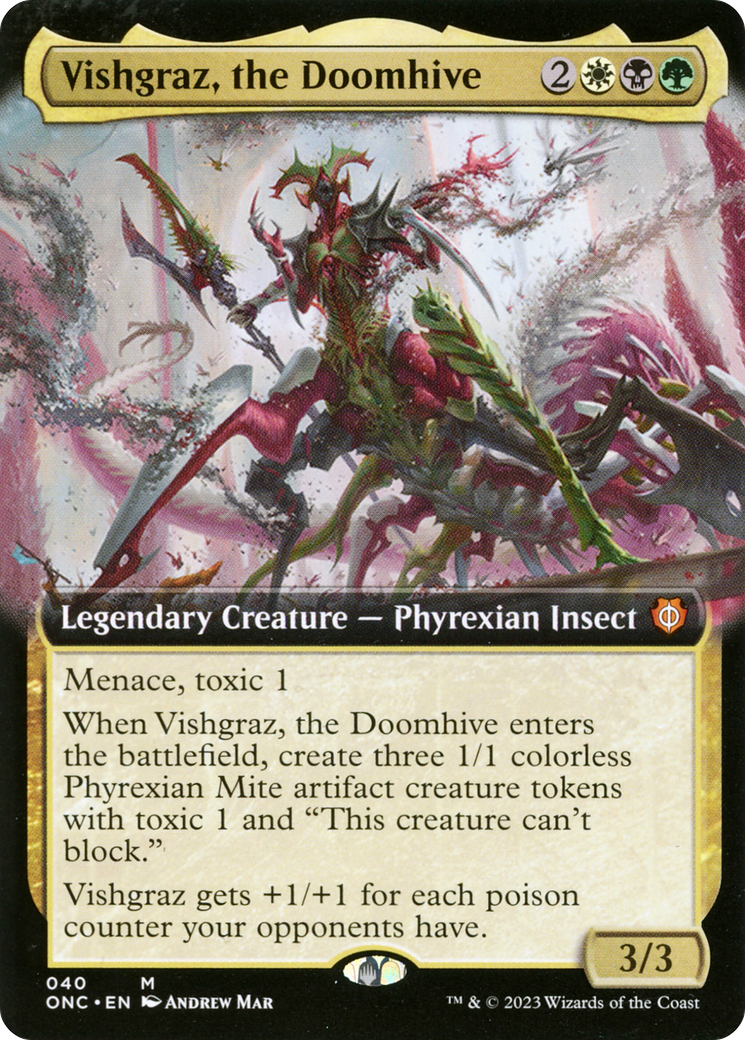 Vishgraz, the Doomhive (Extended Art) [Phyrexia: All Will Be One Commander] | Card Citadel