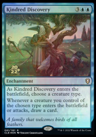 Kindred Discovery [Commander Legends: Battle for Baldur's Gate Prerelease Promos] | Card Citadel