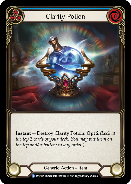 Clarity Potion [EVR182] (Everfest)  1st Edition Cold Foil | Card Citadel