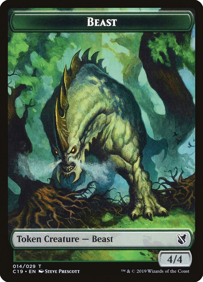 Beast (014/029) [Commander 2019 Tokens] | Card Citadel