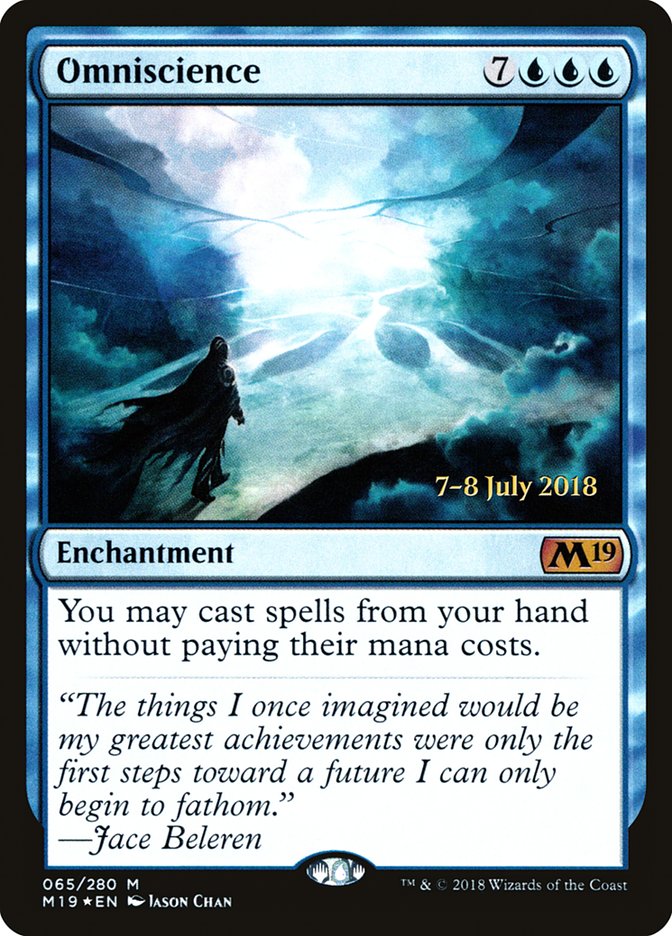 Omniscience [Core Set 2019 Promos] | Card Citadel