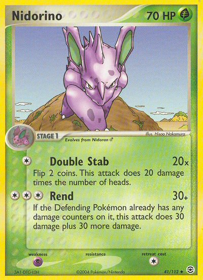 Nidorino (41/112) [EX: FireRed & LeafGreen] | Card Citadel