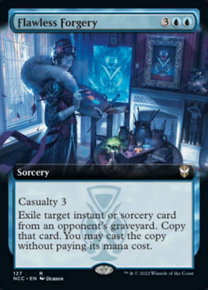 Flawless Forgery (Extended Art) [Streets of New Capenna Commander] | Card Citadel