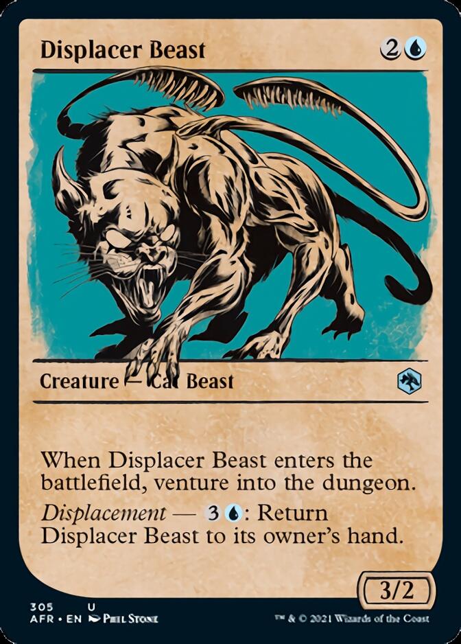 Displacer Beast (Showcase) [Dungeons & Dragons: Adventures in the Forgotten Realms] | Card Citadel
