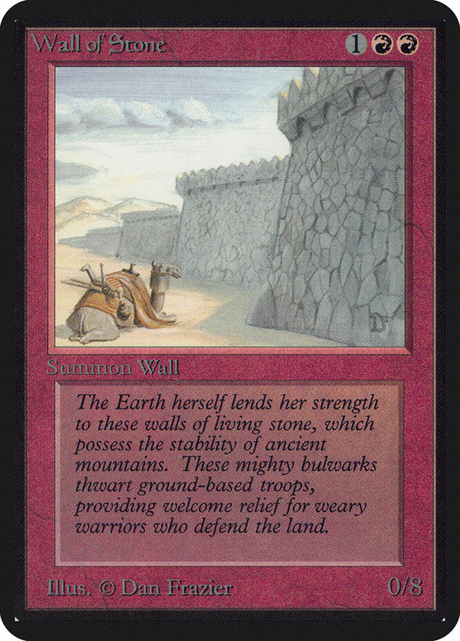 Wall of Stone [Limited Edition Alpha] | Card Citadel