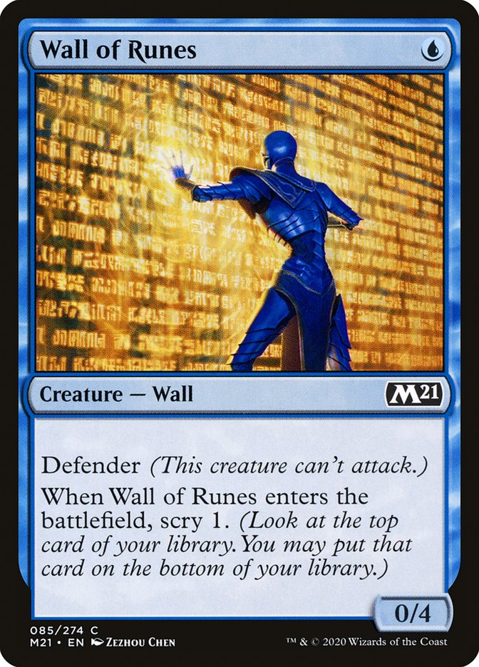 Wall of Runes [Core Set 2021] | Card Citadel