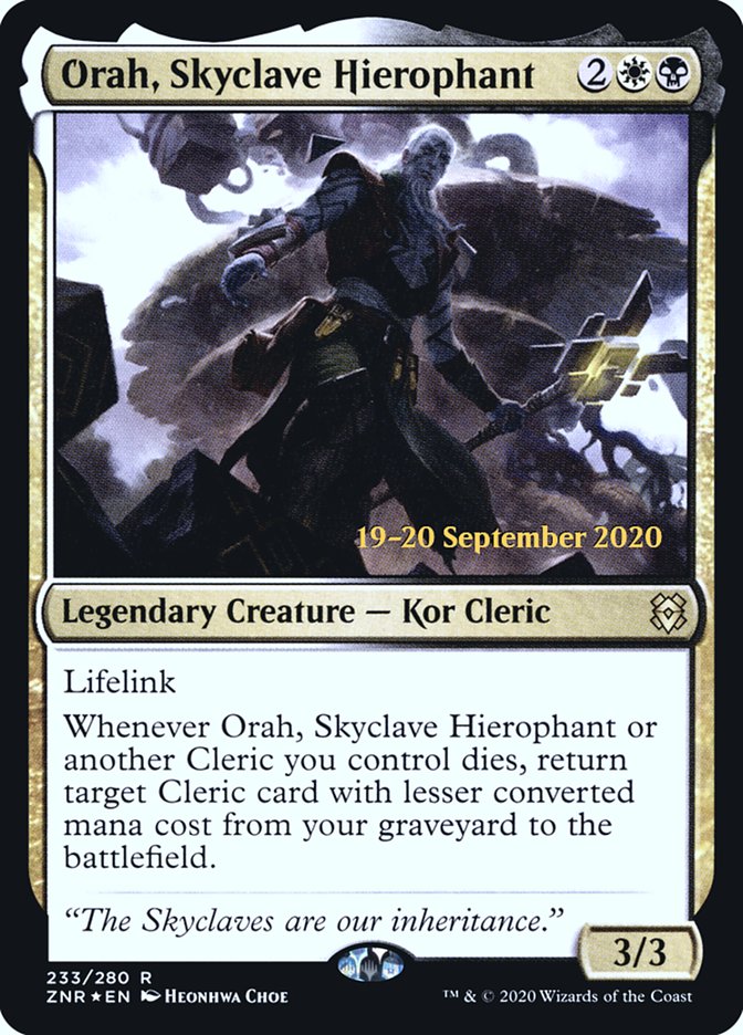 Orah, Skyclave Hierophant  [Zendikar Rising Prerelease Promos] | Card Citadel