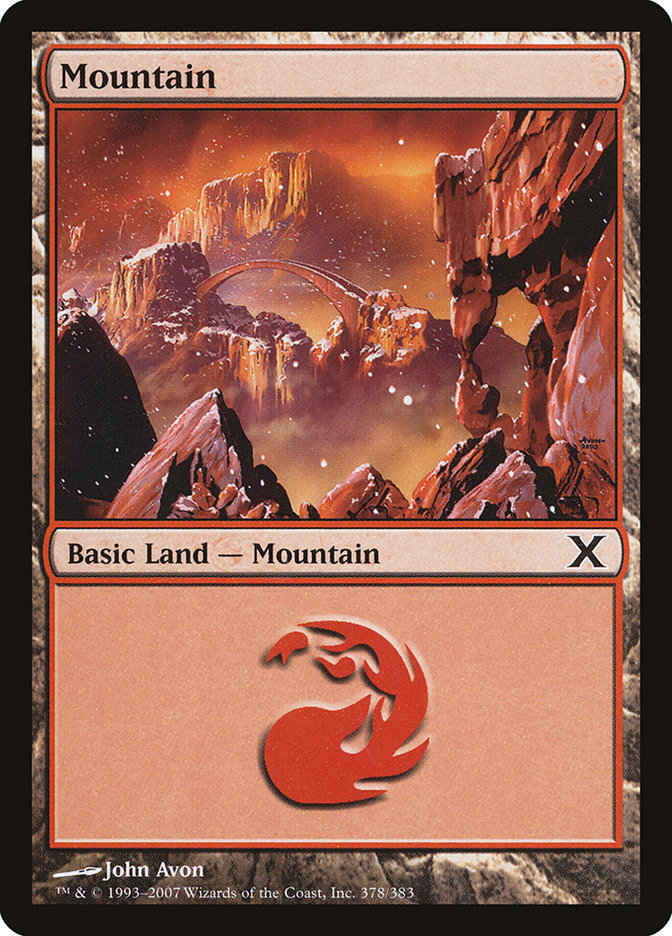 Mountain (378) [Tenth Edition] | Card Citadel