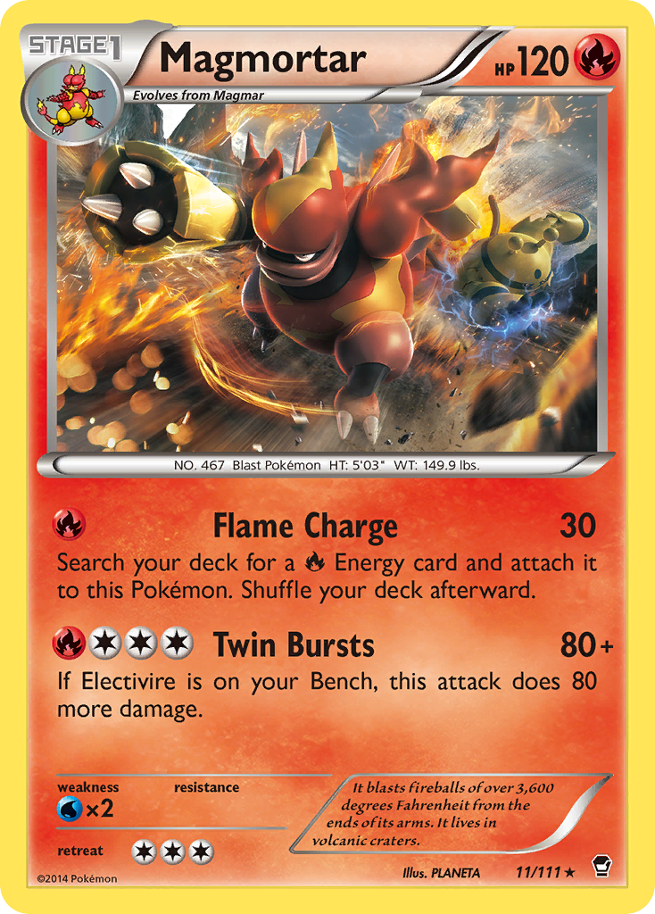 Magmortar (11/111) [XY: Furious Fists] | Card Citadel