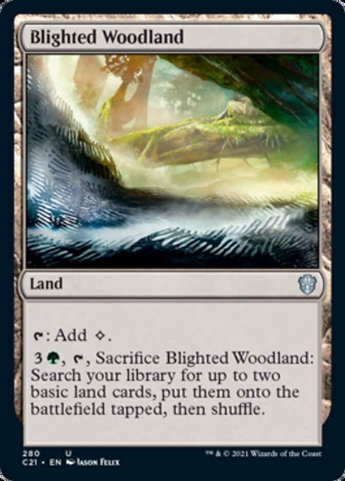 Blighted Woodland [Commander 2021] | Card Citadel