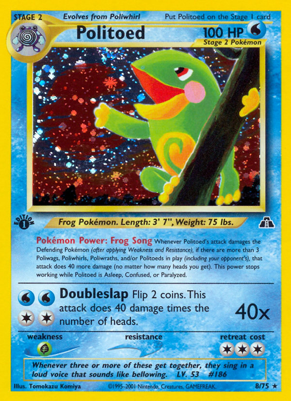 Politoed (8/75) [Neo Discovery 1st Edition] | Card Citadel