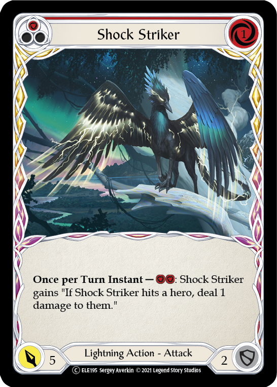 Shock Striker (Red) [U-ELE195] Unlimited Normal | Card Citadel
