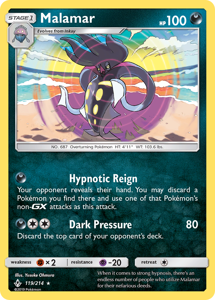 Malamar (119/214) [Sun & Moon: Unbroken Bonds] | Card Citadel