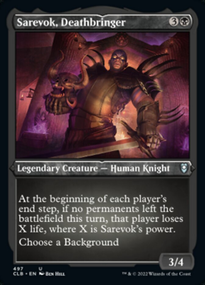 Sarevok, Deathbringer (Foil Etched) [Commander Legends: Battle for Baldur's Gate] | Card Citadel