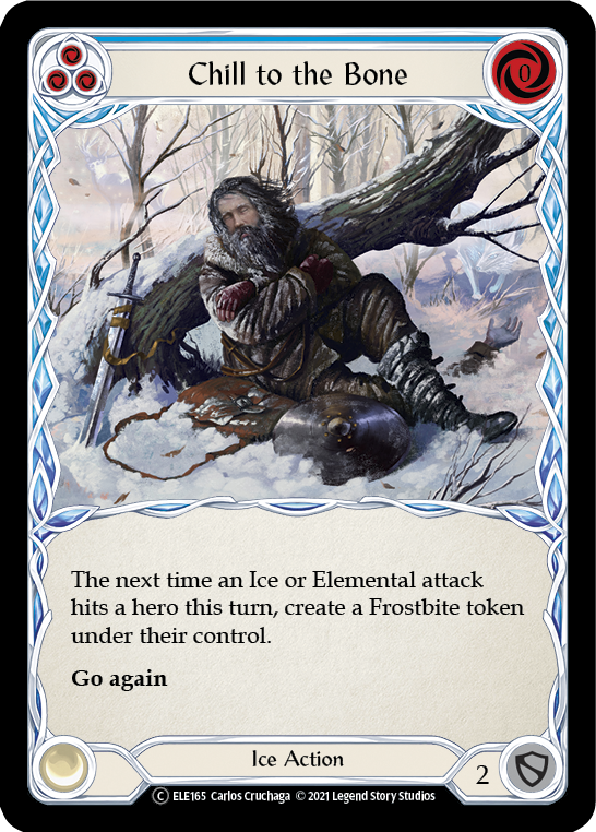 Chill to the Bone (Blue) [U-ELE165] Unlimited Normal | Card Citadel