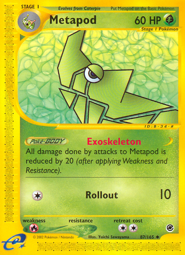 Metapod (87/165) [Expedition: Base Set] | Card Citadel