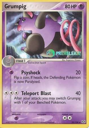 Grumpig (29/106) (Prerelease Promo) [Nintendo: Black Star Promos] | Card Citadel