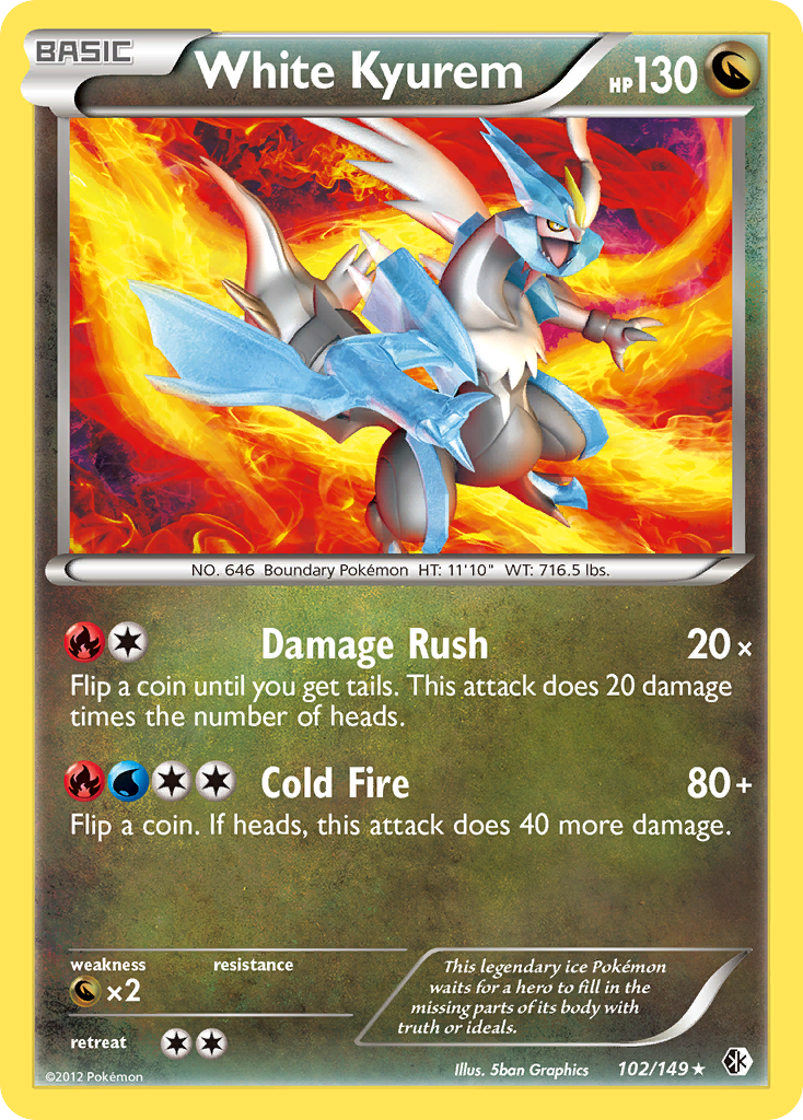 White Kyurem (102/149) [Black & White: Boundaries Crossed] | Card Citadel