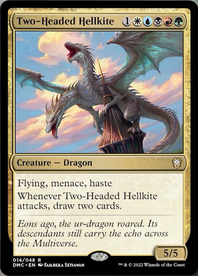 Two-Headed Hellkite [Dominaria United Commander] | Card Citadel