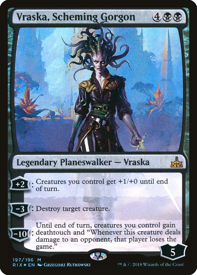 Vraska, Scheming Gorgon [Rivals of Ixalan] | Card Citadel