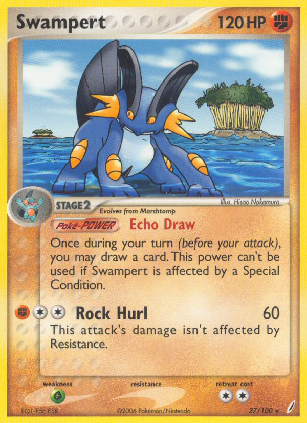 Swampert (27/100) [EX: Crystal Guardians] | Card Citadel