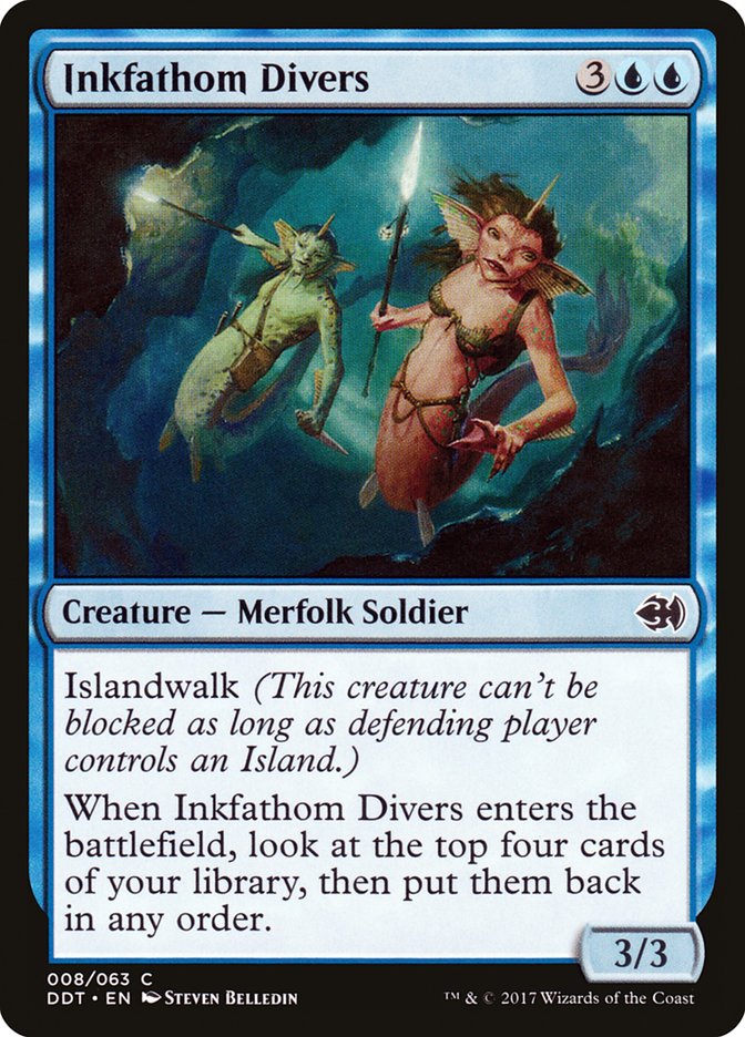 Inkfathom Divers [Duel Decks: Merfolk vs. Goblins] | Card Citadel