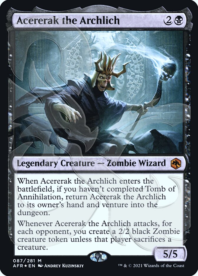 Acererak the Archlich (Ampersand Promo) [Dungeons & Dragons: Adventures in the Forgotten Realms Promos] | Card Citadel