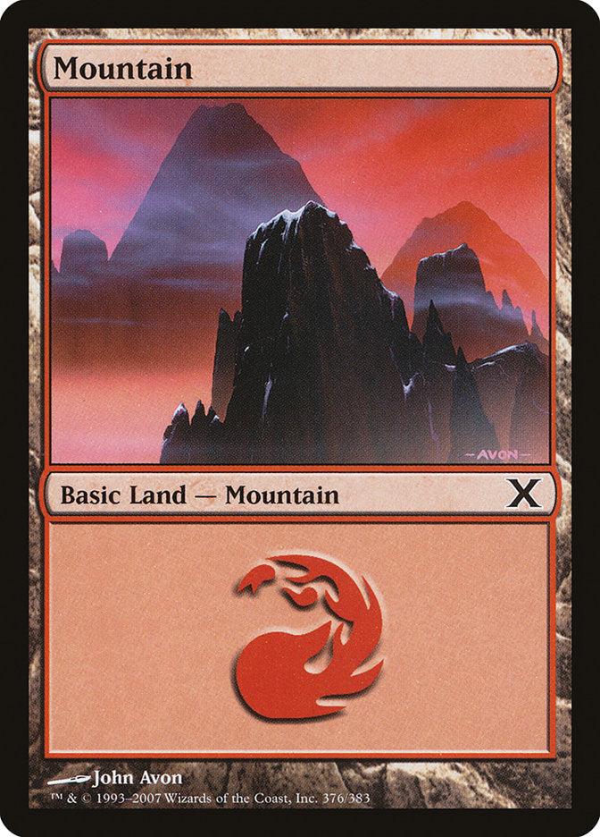 Mountain (376) [Tenth Edition] | Card Citadel