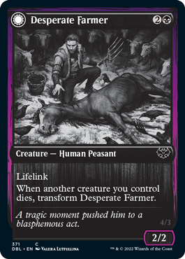 Desperate Farmer // Depraved Harvester [Innistrad: Double Feature] | Card Citadel