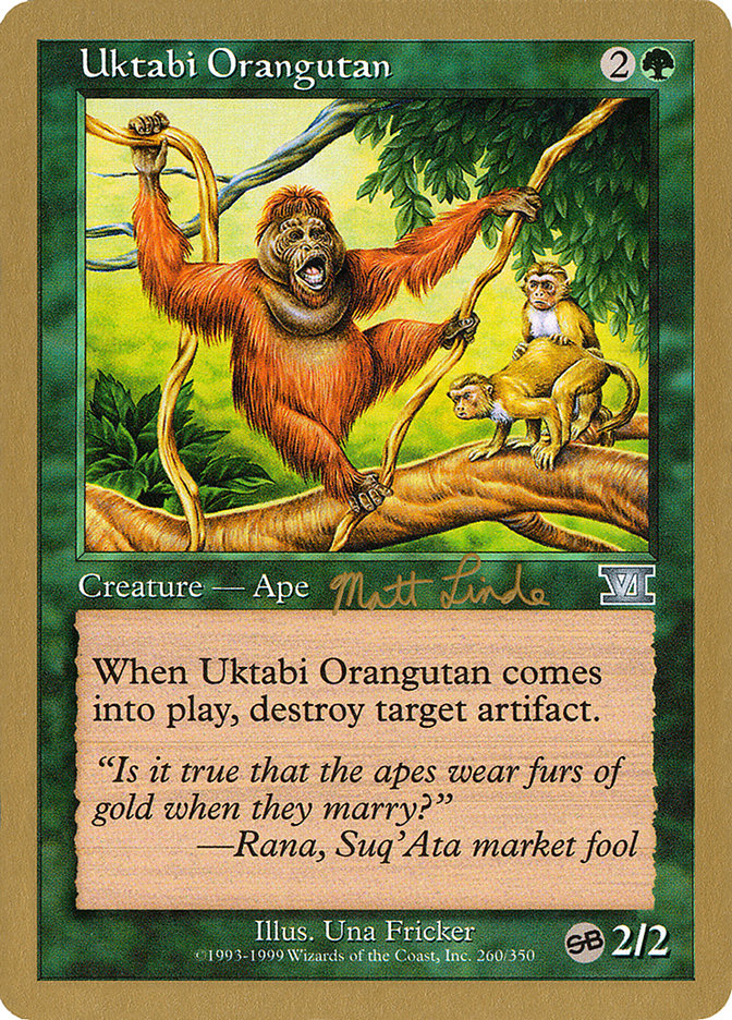 Uktabi Orangutan (Matt Linde) (SB) [World Championship Decks 1999] | Card Citadel